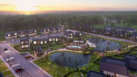 Landšafto projektas, namų kvartalas, namu projektai, namo projektas, architektai, individualus, architektas, www.hauson.lt