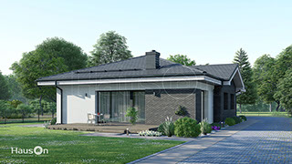 Kartotinis namo projektas, architektai, individualus, architektas, www.hauson.lt, vizualizacijos, vizualizacija, vieno aukšto namas