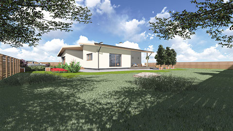 HausOn.lt namų projektai, namo projektas, architektai, projektavimo paslaugos, vizualizacija, vieno aukšto namas, namai iki 160 kv.m.